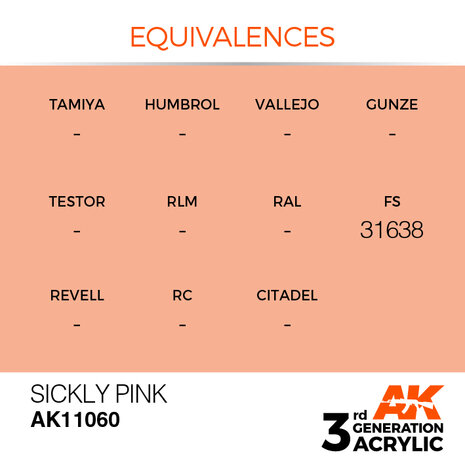 AK11060 - Sickly Pink  - Acrylic - 17 ml - [AK Interactive]