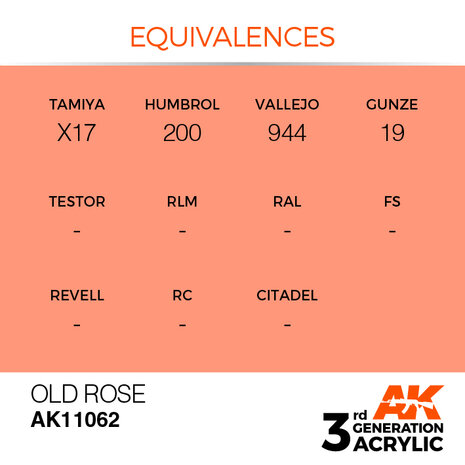 AK11062 - Old Rose  - Acrylic - 17 ml - [AK Interactive]