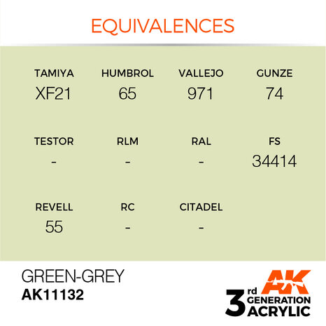 AK11132 - Green-Grey  - Acrylic - 17 ml - [AK Interactive]