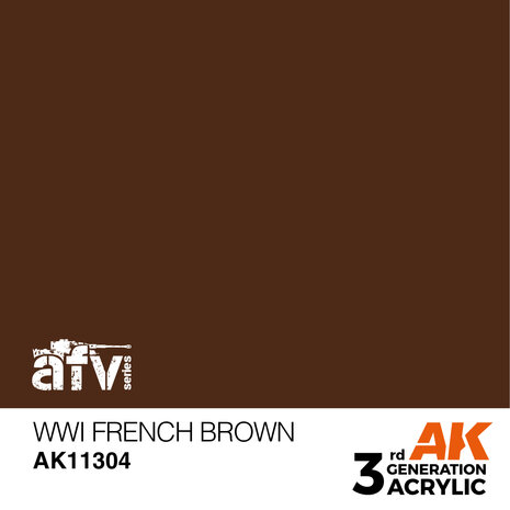 AK11304 - WWI French Brown - Acrylic - 17 ml - [AK Interactive]