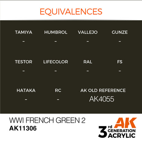 AK11306 - WWI French Green 2 - Acrylic - 17 ml - [AK Interactive]