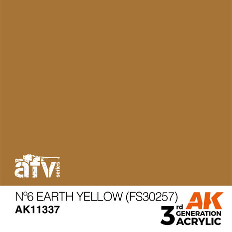 AK11337 - Nº6 Earth Yellow (FS30257) - Acrylic - 17 ml - [AK Interactive]