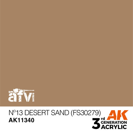 AK11340 - Nº13 Desert Sand (FS30279) - Acrylic - 17 ml - [AK Interactive]