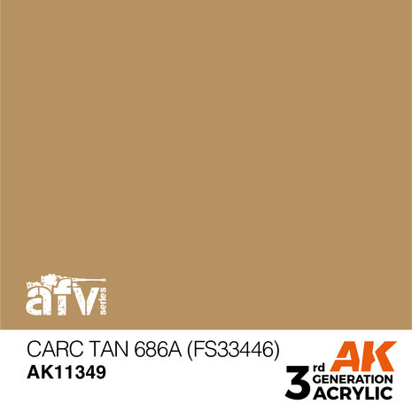 AK11349 - CARC Tan 686A (FS33446) - Acrylic - 17 ml - [AK Interactive]