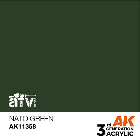 AK11358 - NATO Green - Acrylic - 17 ml - [AK Interactive]