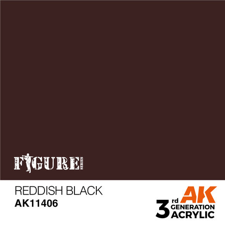 AK11406 - Reddish Black - Acrylic - 17 ml - [AK Interactive]
