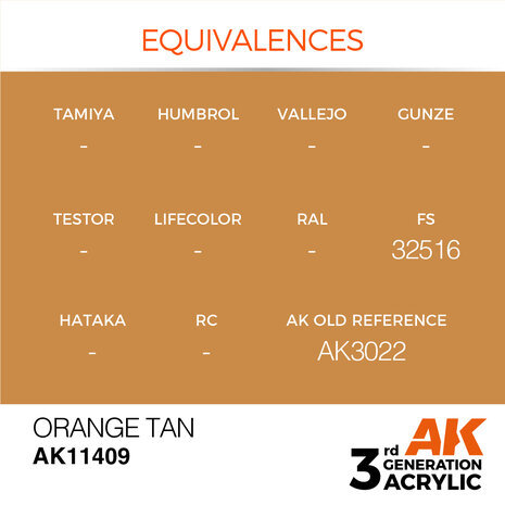 AK11409 - Orange Tan - Acrylic - 17 ml - [AK Interactive]