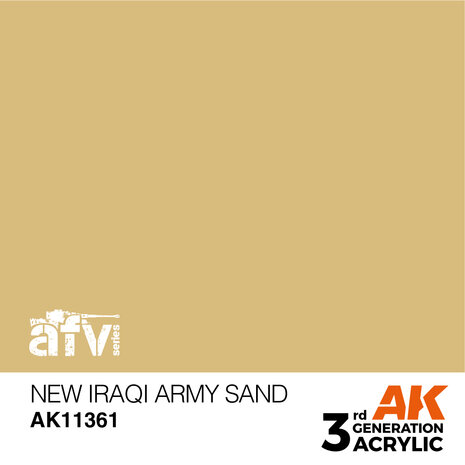 AK11361 - New Iraqi Army Sand - Acrylic - 17 ml - [AK Interactive]