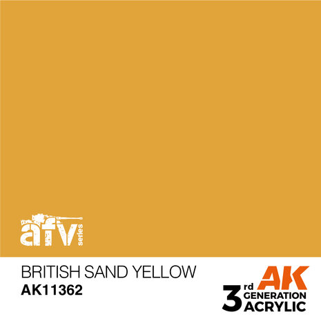 AK11362 - British Sand Yellow - Acrylic - 17 ml - [AK Interactive]