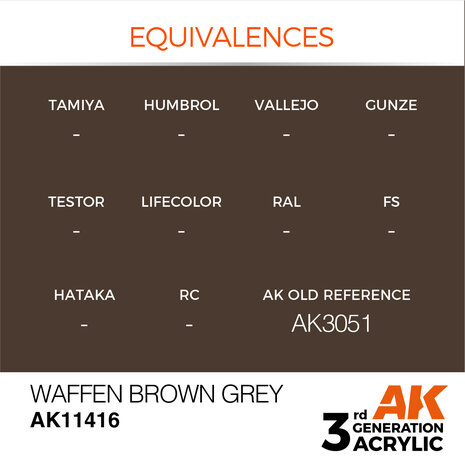 AK11416 - Waffen Brown Grey - Acrylic - 17 ml - [AK Interactive]