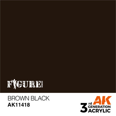 AK11418 - Brown Black - Acrylic - 17 ml - [AK Interactive]