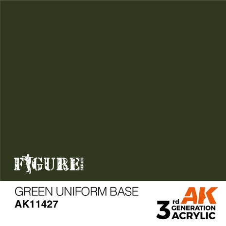 AK11427 - Green Uniform Base - Acrylic - 17 ml - [AK Interactive]