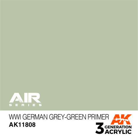 AK11808 - WWI German Grey-Green Primer - Acrylic - 17 ml - [AK Interactive]