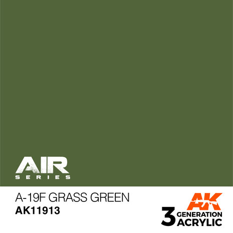 AK11913 - A-19f Grass Green - Acrylic - 17 ml - [AK Interactive]