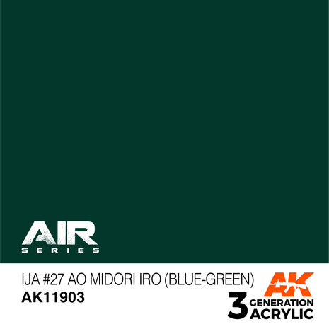 AK11903 - IJA  27 Ao Midori iro (Blue-Green) - Acrylic - 17 ml - [AK Interactive]