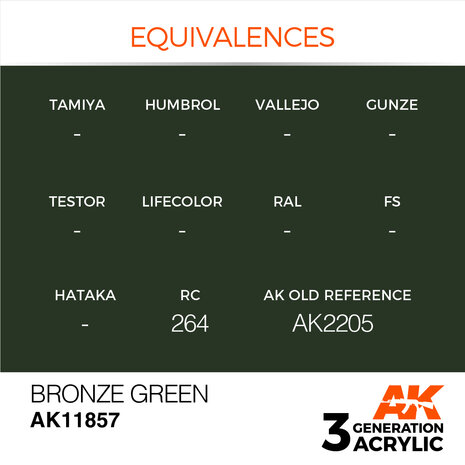 AK11857 - Bronze Green - Acrylic - 17 ml - [AK Interactive]