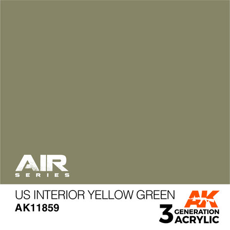 AK11859 - US Interior Yellow Green - Acrylic - 17 ml - [AK Interactive]