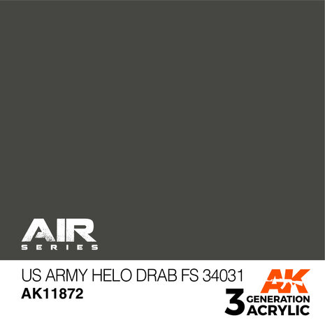 AK11872 - US Army Helo Drab FS 34031 - Acrylic - 17 ml - [AK Interactive]