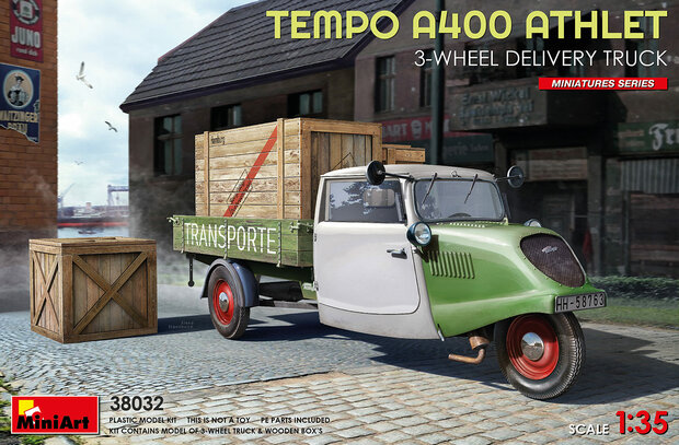 MiniArt 38032 - Tempo A400 Athlet 3-Wheel Delivery Truck - 1:35