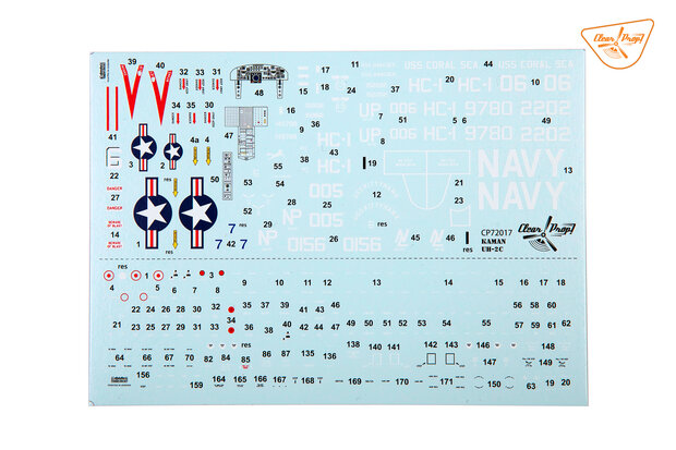 Clear Prop Models CP72017 - UH-2C Seasprite (Advanced kit) - 1:72