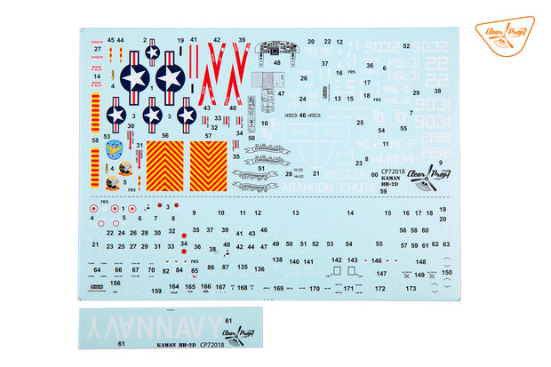 Clear Prop Models CP72018 - HH-2D Seasprite (Advanced kit) - 1:72