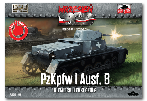 FTF PL1939-008 - PzKpfw. I Ausf. B - German Light Tank - 1:72