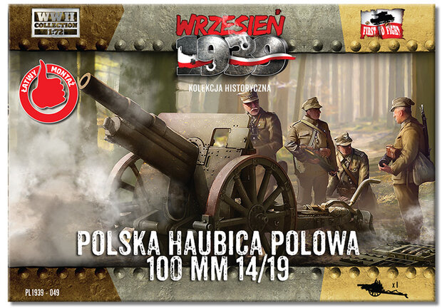 FTF PL1939-049 - Skoda 100mm 14/19 Polish Field Howitzer - 1:72