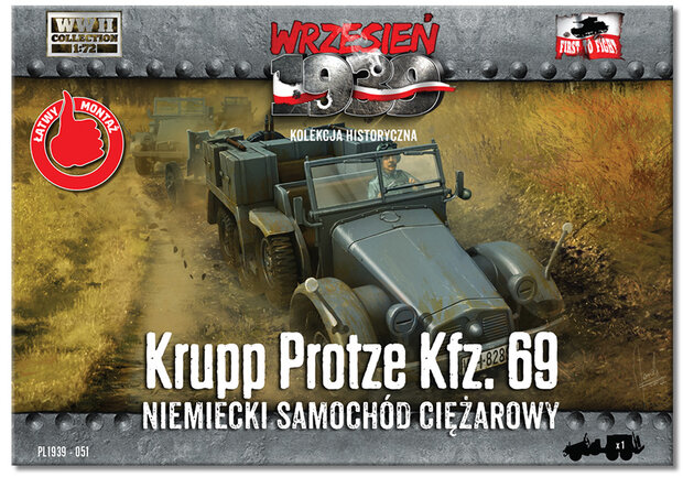 FTF PL1939-051 - Krupp Protze Kfz.69 - German Truck - 1:72