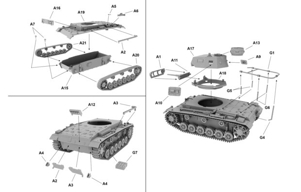FTF PL1939-063 - Panzerbefehlswagen III Ausf.E - Command Tank - 1:72