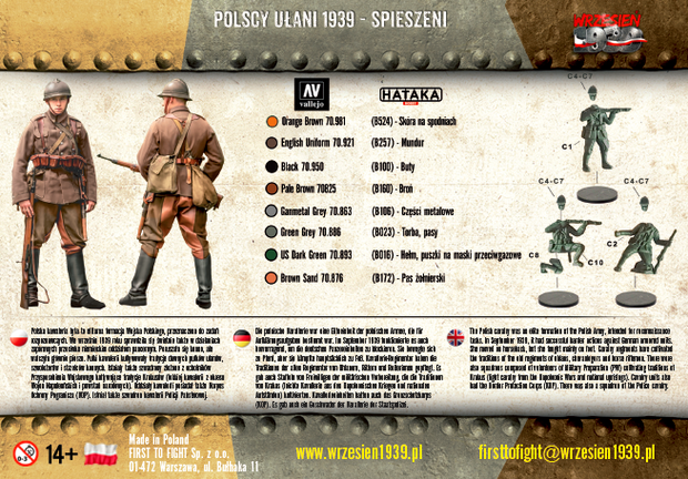 FTF PL1939-066 - Polish Uhlans Hurried on foot 1939 - 1:72