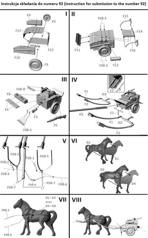 FTF PL1939-092 - Two-Horse Carriage for Bofors 37mm WZ.36 - 1:72