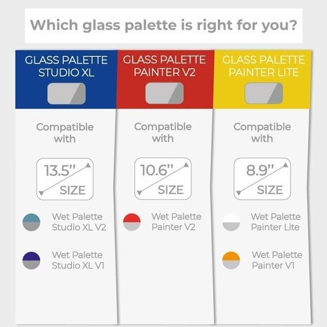 Redgrass GPP1 - RGG Glass Palette – Painter Lite