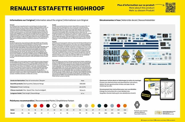Heller 80740 - Renault Estafette Highroof - 1:24