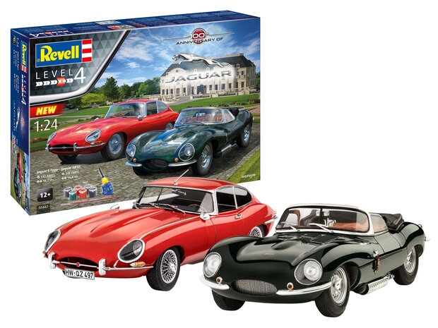 Revell 05667 - Jaguar 100th Anniversary - Geschenkset - 1:24