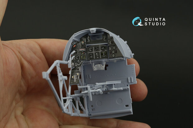 Quinta Studio QD24002 - Hawker Typhoon (Car Door) 3D-Printed & coloured Interior on decal paper (for Airfix kit)  - 1:24