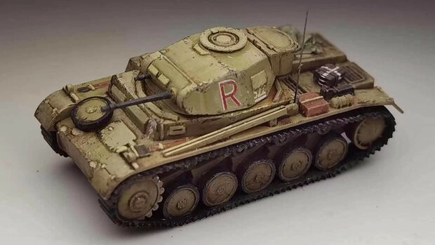 Heavy Hobby HH-14009 - WWII German Panzer II Ausf.F - 1:144