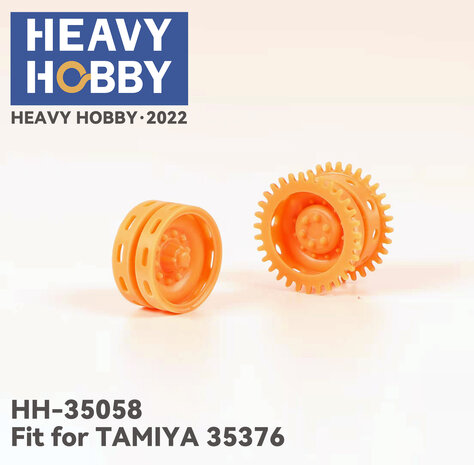 Heavy Hobby HH-35058 - Driving Wheels Under Research for WWII US Army M18 Tank Destroyer - 1:35