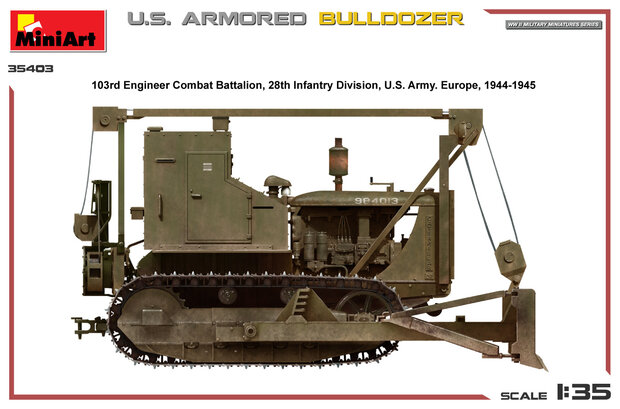 MiniArt 35403 - U.S. Armored Bulldozer - 1:35