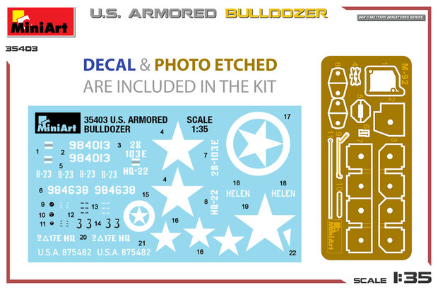 MiniArt 35403 - U.S. Armored Bulldozer - 1:35