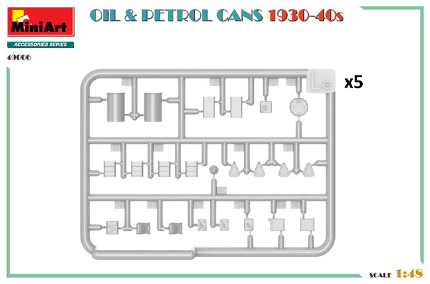 MiniArt 49006 - Oil & Petrol Cans 1930-40s - 1:48