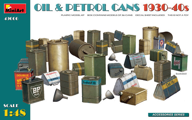 MiniArt 49006 - Oil & Petrol Cans 1930-40s - 1:48