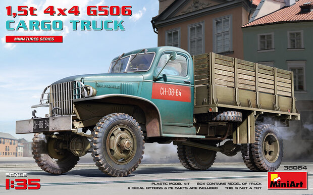 MiniArt 38064 - 1,5t 4×4 G506 Cargo Truck - 1:35