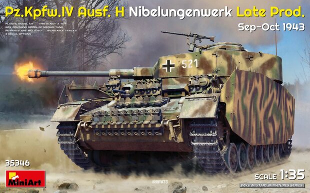 MiniArt 35346 - Pz.Kpfw.IV Ausf. H Nibelungenwerk Late Prod. Sep-Oct 1943 - 1:35