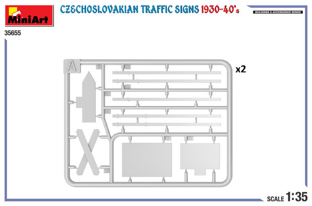 MiniArt 35655 - Czechoslovakian Traffic Signs 1930-40’s - 1:35