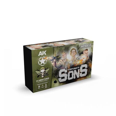 AKFS0010 - Fortunate Sons - 101st Airborne Division - 10 Miniatures - [AK Interactive]