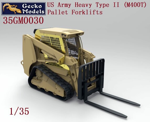 Gecko Models 35GM0030 - US Army Heavy Type II (M400T) Pallet Forklift - 1:35