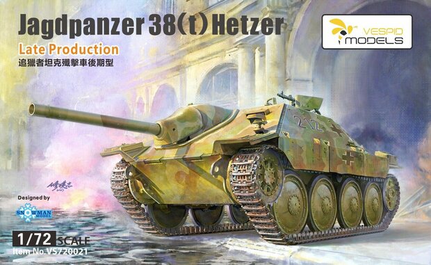 Vespid Models VS720021 - Jagdpanzer 38(t) Hetzer Late Production  - 1:72