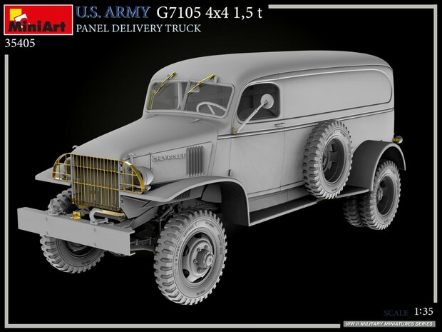 MiniArt 35405 - U.S. Army G7105 4x4 1,5 t Panel Delivery Truck - 1:35