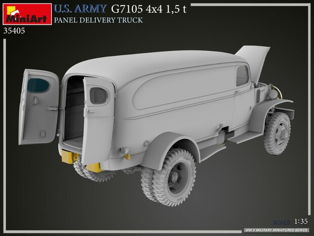 MiniArt 35405 - U.S. Army G7105 4x4 1,5 t Panel Delivery Truck - 1:35