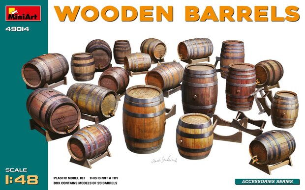 MiniArt 49014 - Wooden Barrels - 1:48